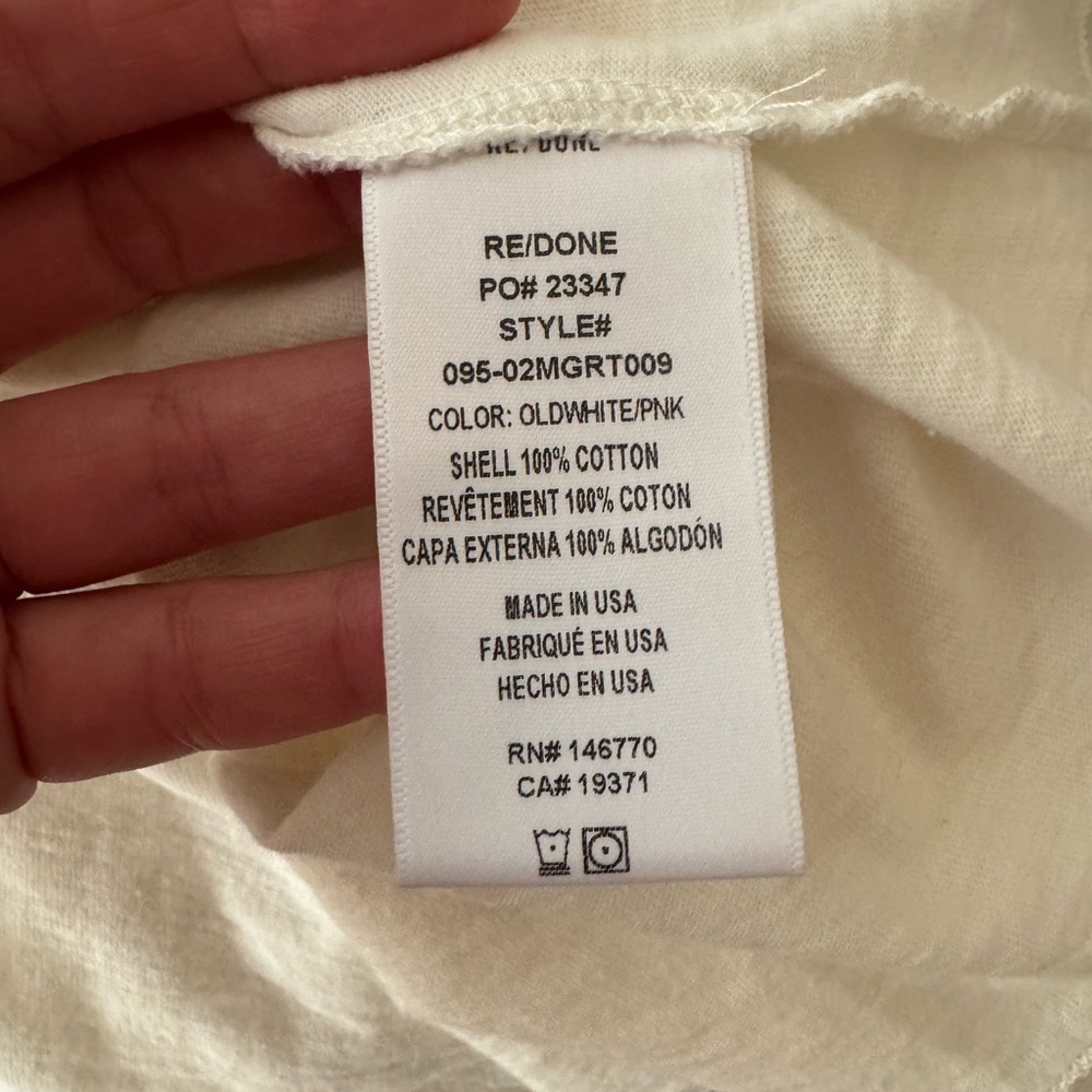 RE/DONE Pink Caddy Ringer Tee - Picture 10 of 12